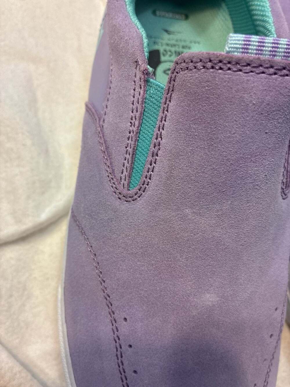 Lakai Owen Nico Hiraga Purple Suede Slip-On Skate Shoes Size 9 - Picture 9 of 10